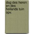 Dag des heren en des heilands tuin opv.