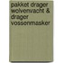 Pakket Drager Wolvenvacht & Drager Vossenmasker
