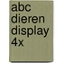 ABC dieren display 4x