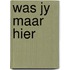 Was jy maar hier