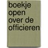 Boekje open over de officieren