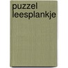 Puzzel leesplankje door Joke Hoogeveen