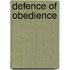 Defence of obedience