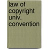Law of copyright univ. convention door Bogsch