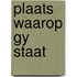 Plaats waarop gy staat