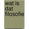 Wat is dat filosofie door Heidegger