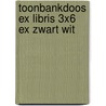 Toonbankdoos ex libris 3x6 ex zwart wit door Onbekend