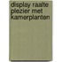 Display raalte plezier met kamerplanten