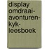 Display omdraai- avonturen- kyk- leesboek