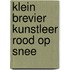Klein brevier kunstleer rood op snee