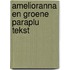 Amelioranna en groene paraplu tekst