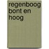Regenboog bont en hoog
