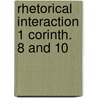 Rhetorical interaction 1 corinth. 8 and 10 by Yeo