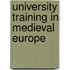 University training in medieval europe