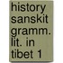 History sanskit gramm. lit. in tibet 1