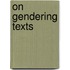 On gendering texts