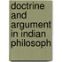 Doctrine and argument in indian philosoph