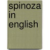 Spinoza in english door Boucher