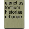 Elenchus fontium historiae urbanae door Onbekend