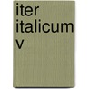 Iter italicum v door Kristeller