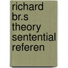 Richard br.s theory sentential referen door Brinkley