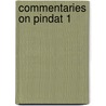 Commentaries on pindat 1 door Verdenius