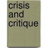 Crisis and critique by Sixel