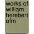 Works of william herebert ofm