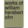 Works of william herebert ofm door Reimer