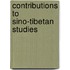 Contributions to sino-tibetan studies