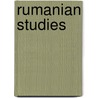 Rumanian studies door Onbekend