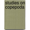 Studies on copepoda door J.C. Vaupel Klein