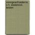 Voorgeschiedenis v.h. statencol. leiden