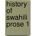 History of swahili prose 1