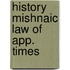History mishnaic law of app. times