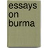 Essays on burma