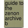 Guide to the zenon archive b door Pestman