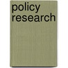 Policy research door Onbekend
