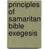 Principles of samaritan bible exegesis by Lowy