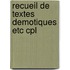 Recueil de textes demotiques etc cpl