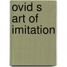 Ovid s art of imitation door Morgan