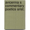 Avicenna s commentary poetics arist. door Dahiyat