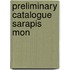 Preliminary catalogue sarapis mon