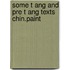 Some t ang and pre t ang texts chin.paint