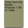 Notes from the leyden museum 1-36 m. index door Onbekend