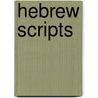 Hebrew scripts door Birnbaum