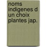 Noms indigenes d un choix plantes jap. door David Hoffmann