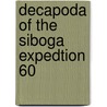 Decapoda of the siboga expedtion 60 door Man