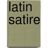 Latin satire door Witke