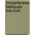 Miscellanees bibliques lxiii-lxviii